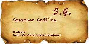 Stettner Gréta névjegykártya